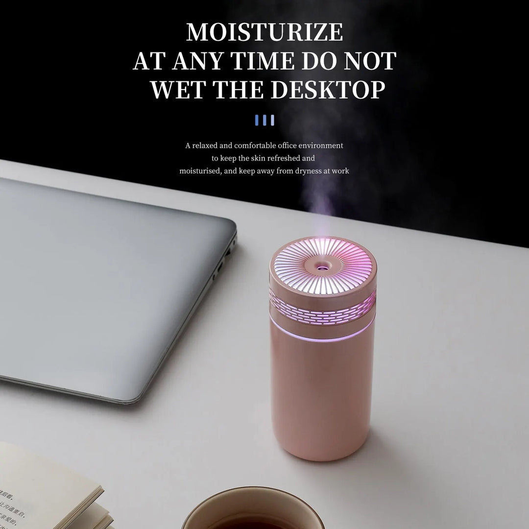 BowLift | 250ML Portable Car Humidifier - USB LED Essential Oil Diffuser