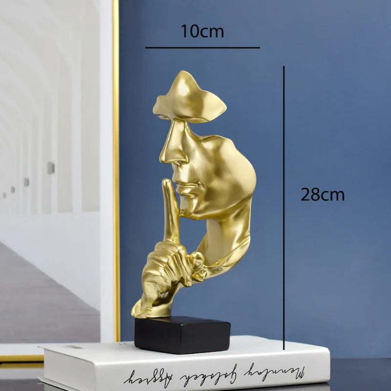 Silent Thinker Abstract Face Home Decor | Bowlift
