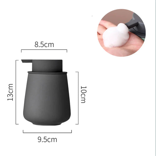 CeramiLux 300 ml Luxury Soap Dispenser made of Ceramic – for Soap, Shampoo, Conditioner or Lotion Bowlift