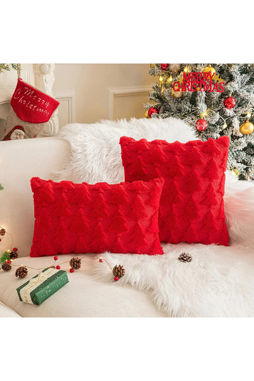 Plush decorative cushion cover | Bowlift