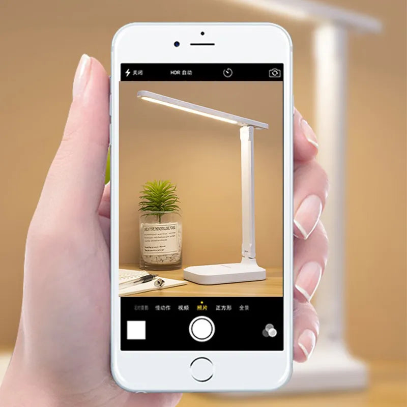 BowLift | LED Desk Lamp | Rechargeable 6000mAh | Stepless dimmable | Foldable Desk Lamp with Touch