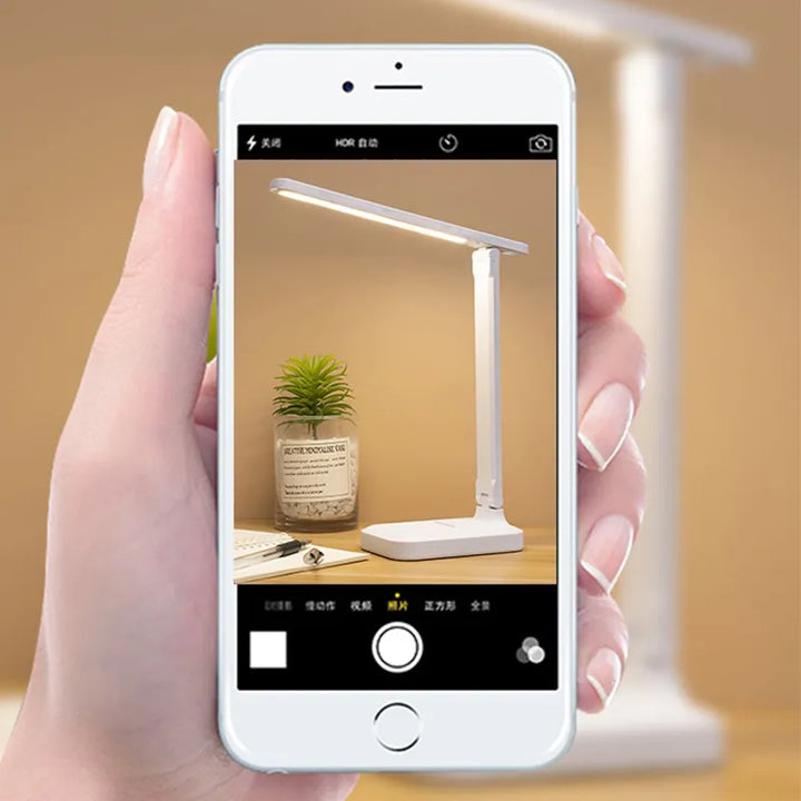 BowLift | LED Desk Lamp | Rechargeable 6000mAh | Stepless dimmable | Foldable Desk Lamp with Touch