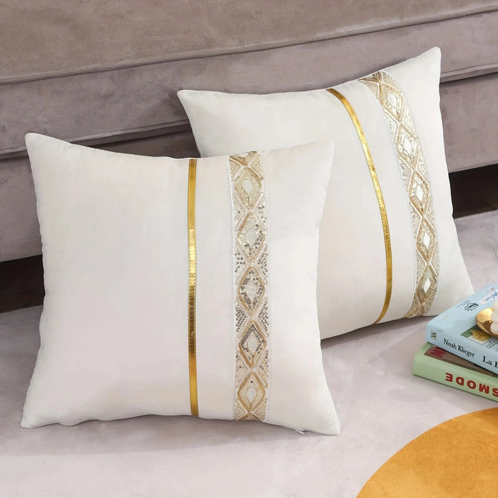 BowLift | LuxeViva Cushion Cover - Glamorous Cushion Cover for a Festive Living Room