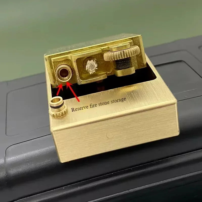 Timeless Brass Matchbox Handmade Kerosene Lighter | Bowlift