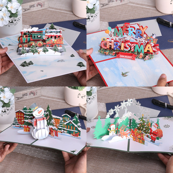 BowLift | 3D Pop-Up Cheerful Christmas Gift Cards