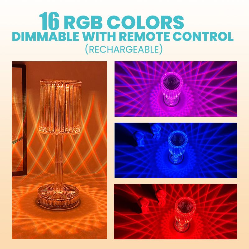 BowLift | Diamond Glow Acrylic Touch Table Night Lamp