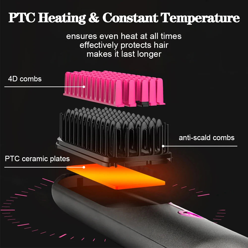 BowLift | Wireless Hair Straightener Comb