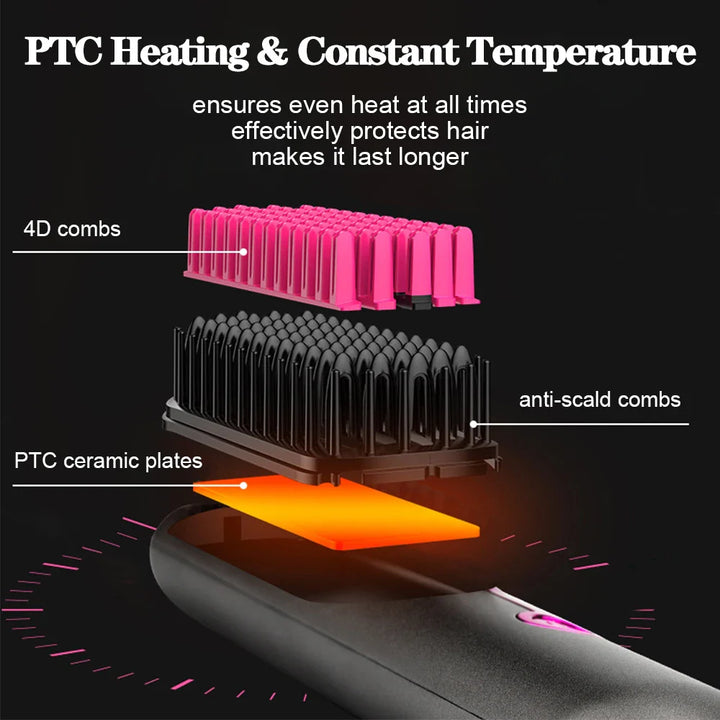 BowLift | Wireless Hair Straightener Comb