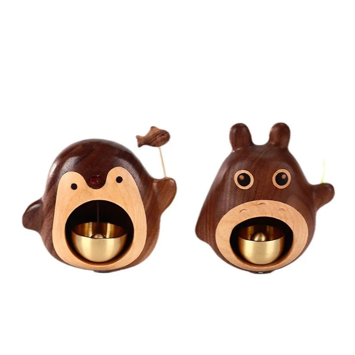 Wooden Penguin Cute Doorbell | Bowlift