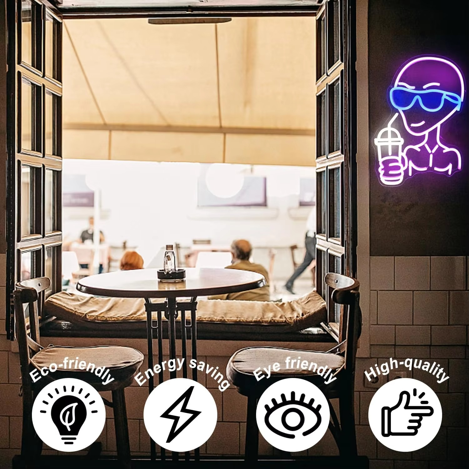 BowLift | Cosmic Alien Neon LED Sign for Unique Home and Party Decor