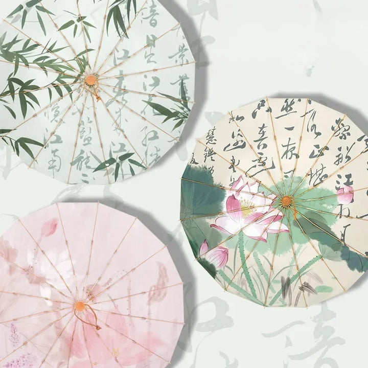 Handmade Bamboo Calligraphy Umbrella | Bowlift