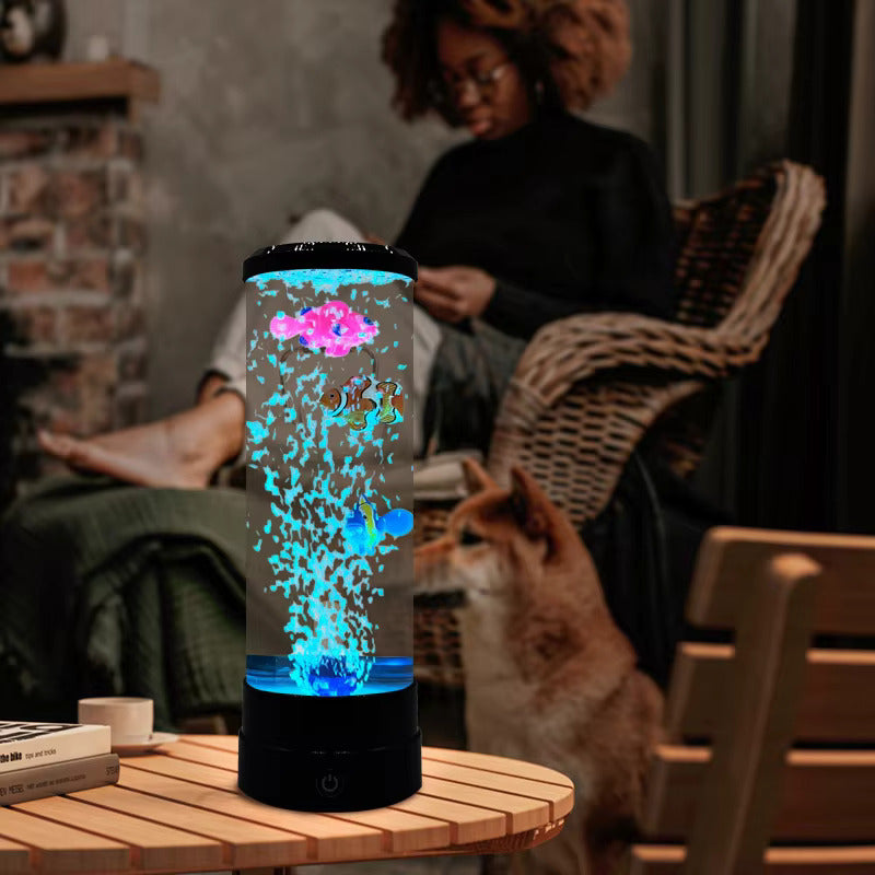 BowLift | Luminava Bubble Fish Lamp | Calming Bubble Light Show | LED 500 Lumen | For Relaxation & Ambiance