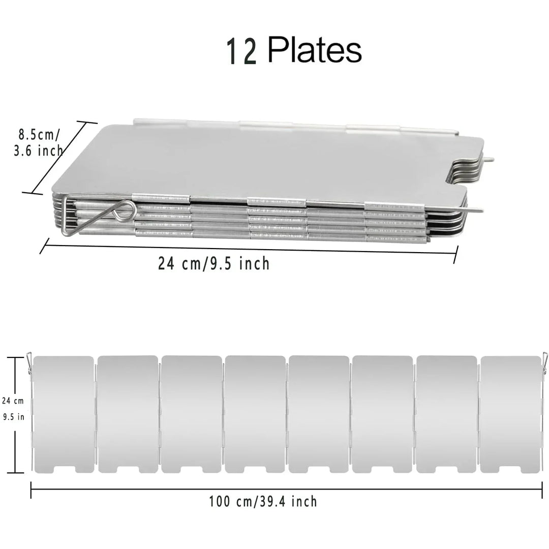 BowLift | CampWind Flexible Windbreak | Compact & Portable | For Gas Stoves & Outdoor Cooking