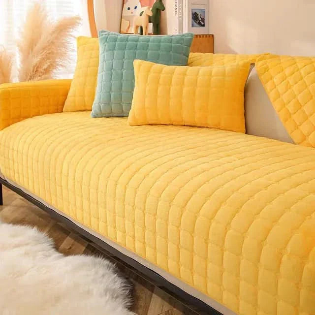 BowLift | VelvetCozy - Plush velvet anti-slip sofa cover for added elegance and comfort