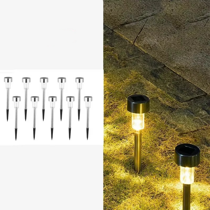 BowLift | Solar-Powered Fairy Light 10-Piece Set for Outdoor Landscaping