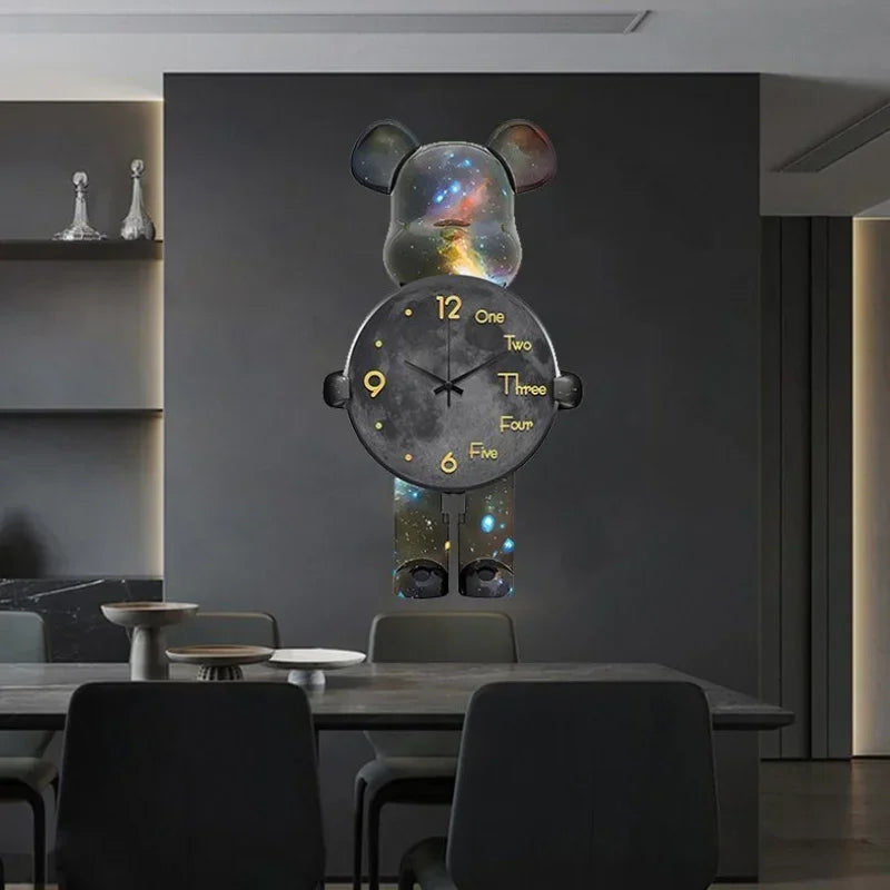 BowLift | Glowing Star Bear LED Wall Clock