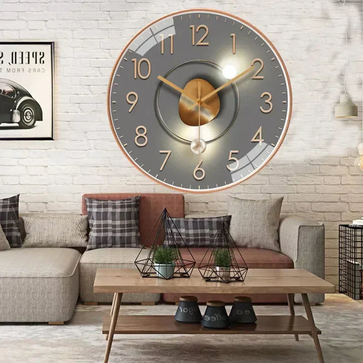SilentTime - Digital Wall Clock in Classic Style - 8 Inch Bowlift