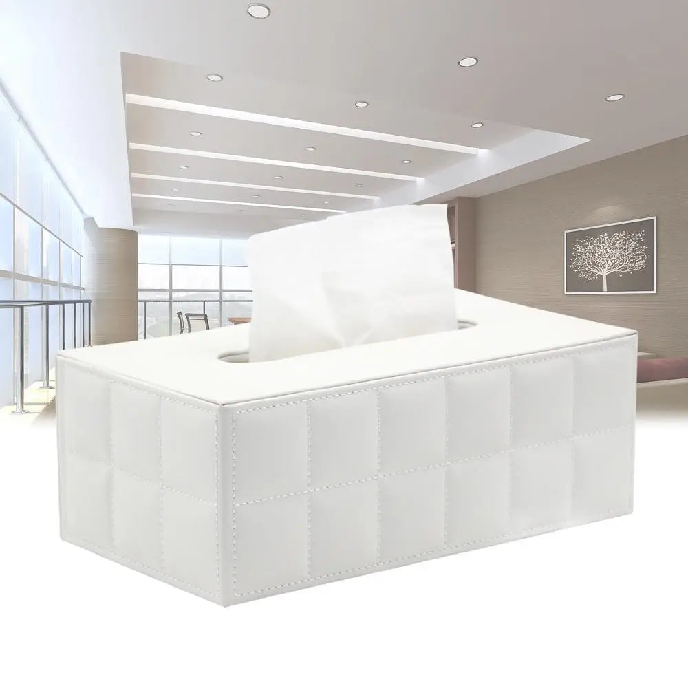 Stylish Light Luxury Leather Tissue Box For Coffee Table Dining Room Table Napkin Dispenser For Office Desktop Living Room Nordic Home Decor Accessories For Modern Living | Bowlift