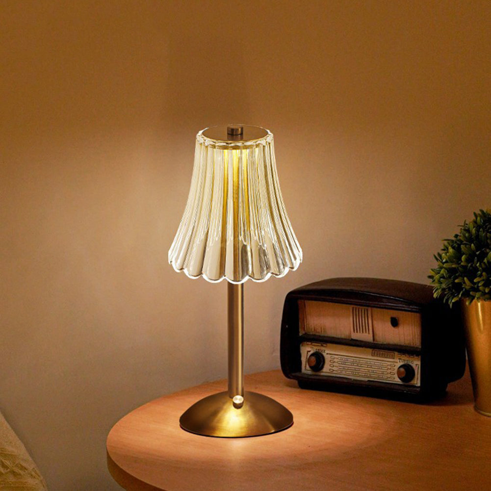 AuraLux - Luxury Gold Crystal TaBowlifte Lamp with Touch Control and DimmaBowlifte LED Lighting | Bowlift