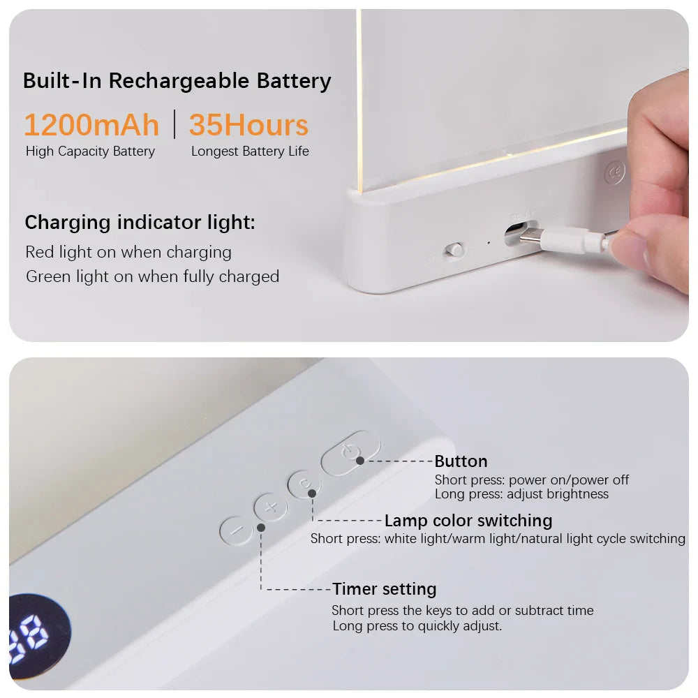 BowLift | Lexora BookLight LED Reading Lamp Bookmark | Portable & Ultra-thin | Night & Travel Light | USB 5V | ABS