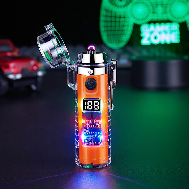 BowLift | Windproof Double Arc Transparent Flashlight Lighter