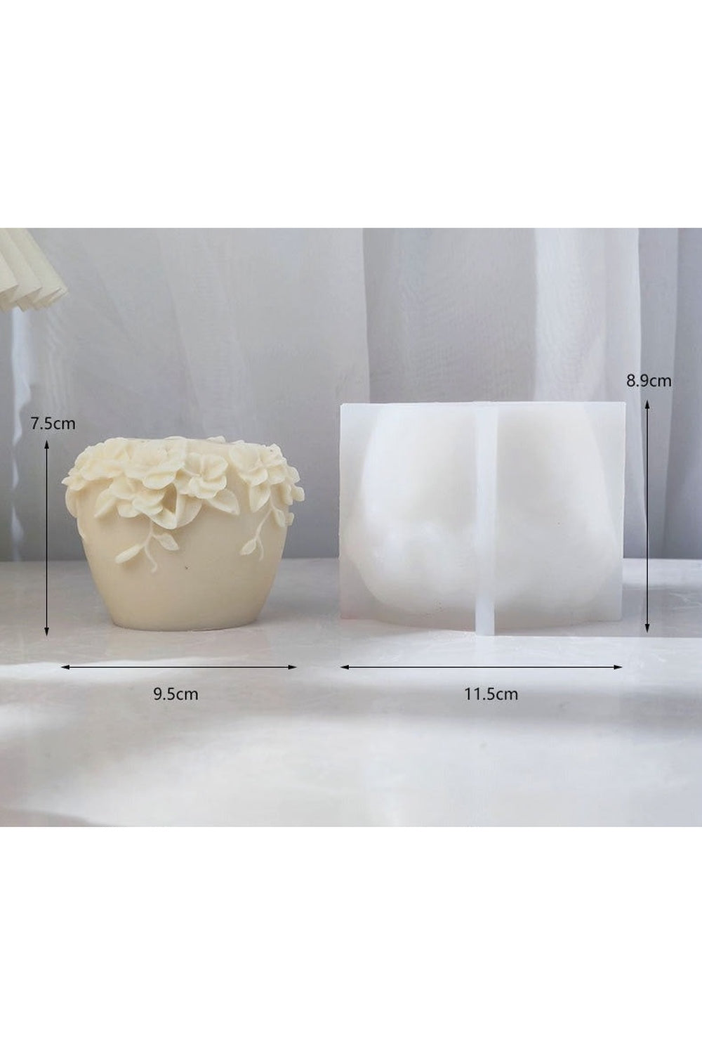 Rattan Flower Candle Shape | Bowlift