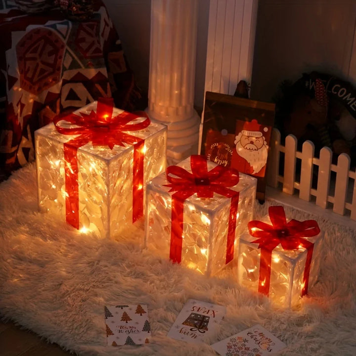 BowLift | Indoor Light-Up Presents (Set of 3)