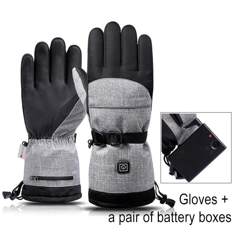 BowLift | Heated Gloves ThermoRide | Waterproof & Windproof | Electric Winter Gloves for Motorcycle, Bicycle & Outdoor | Long-lasting Warmth