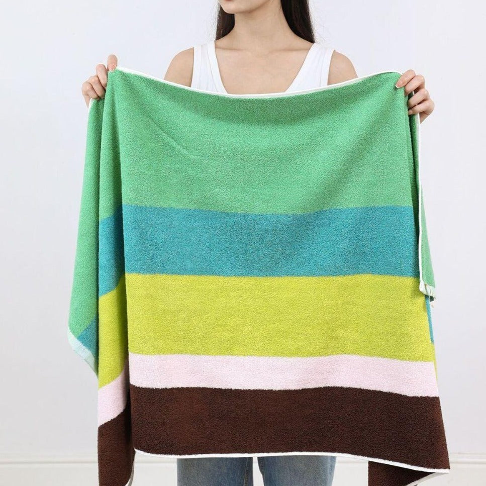 Colour Block Towels - Stripe Tile | Bowlift