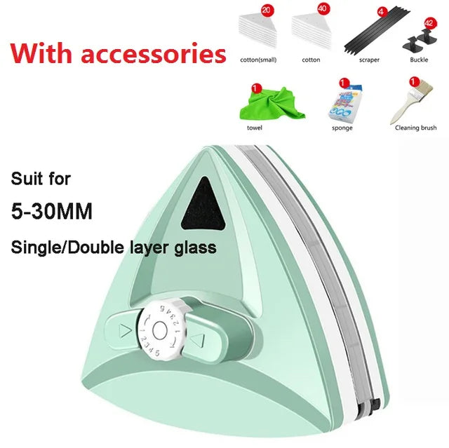 Magnetic DouBowlifte-Sided AdjustaBowlifte Window Cleaner Gadget | Bowlift