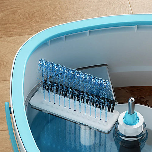 BowLift | AquaPure Spin Mop | 360° Rotating Mop with Water Separation | Hands-Free Cleaning System | 2.5L Bucket