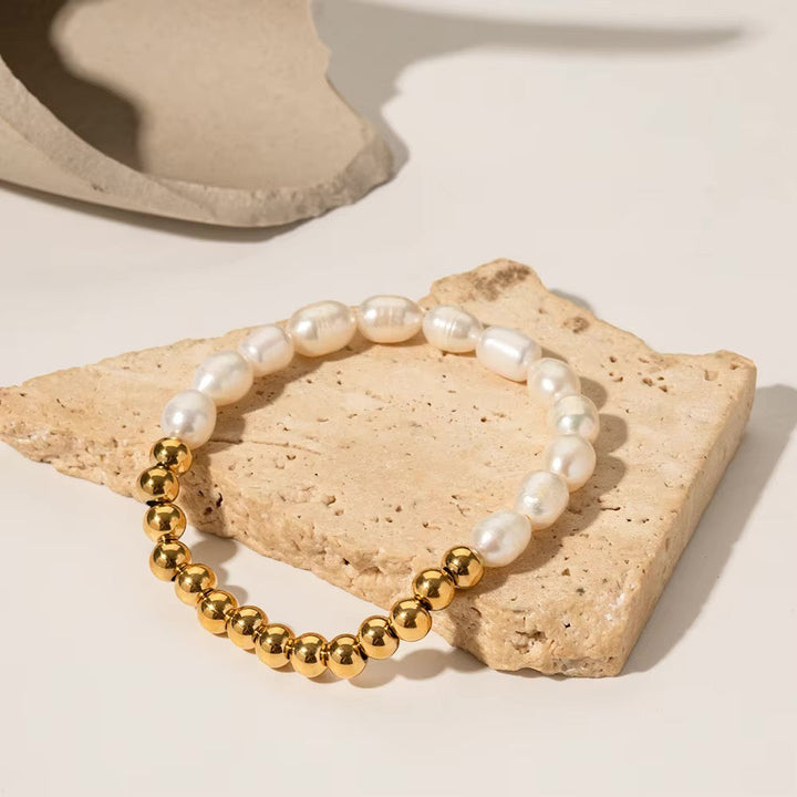BowLift | 18k Beaded Pearl Split Bracelet