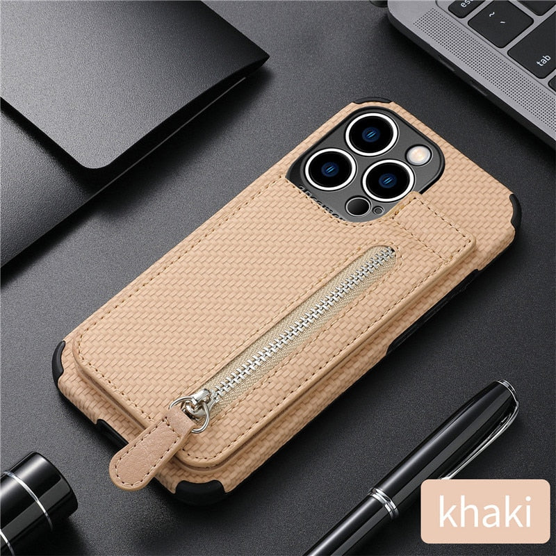 BowLift | Zip Zip Elegance Wallet iPhone Case