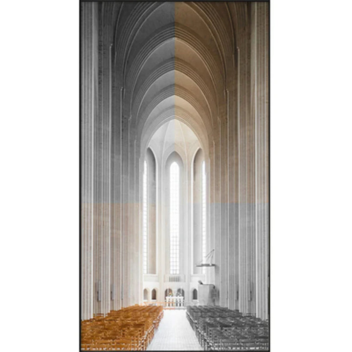 Modern Abstract Minimalist Arches Architecture Wall Art Fine Art Canvas Prints Pictures For Entrance Hall Foyer Living Room Home Office Decor | Bowlift
