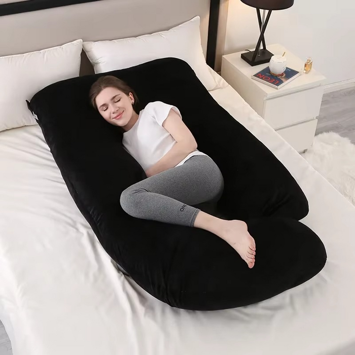 BowLift | J-Shaped Maternity Support Pillow for Side Sleeping and Breastfeeding