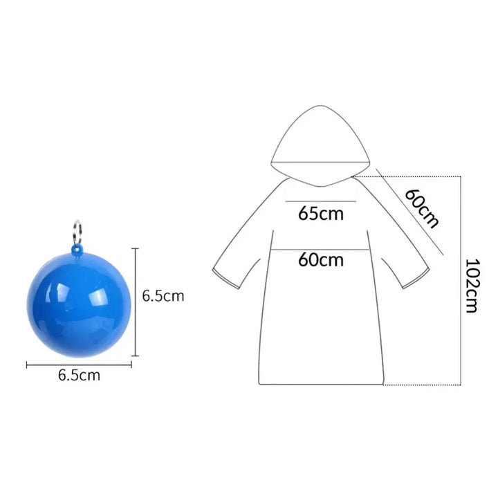 BowLift | RainSafe Poncho Ball | Compact Rain Protection for On-the-Go | Light & Handy