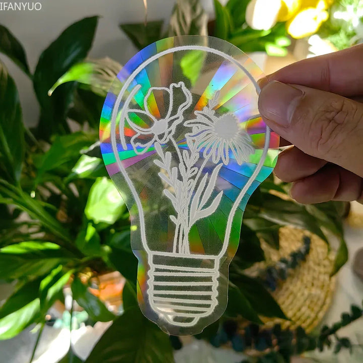 BowLift | SunGlow Window Sticker | 3D Rainbow Effect | Self-Adhesive & Reusable