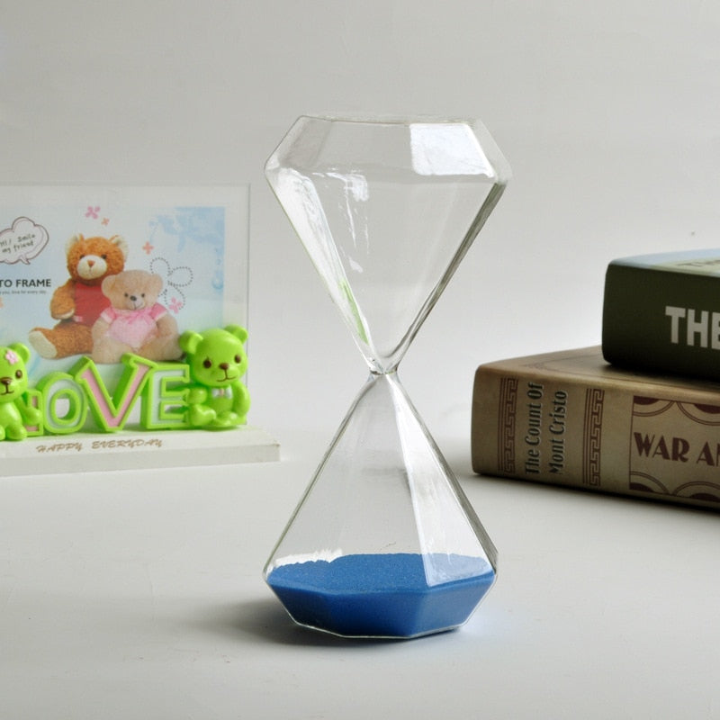 BowLift | 5–60 Minute diamond hourglass, hourglass, hourglass, children's gift, hourglass, home decoration, available in multiple color options