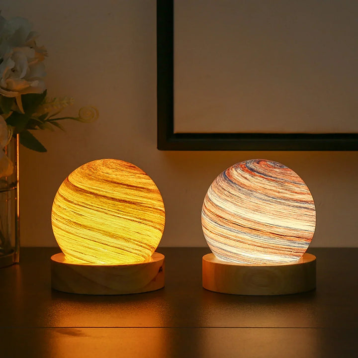 3D Crystal Planets Atmosphere Night Lamp | Bowlift
