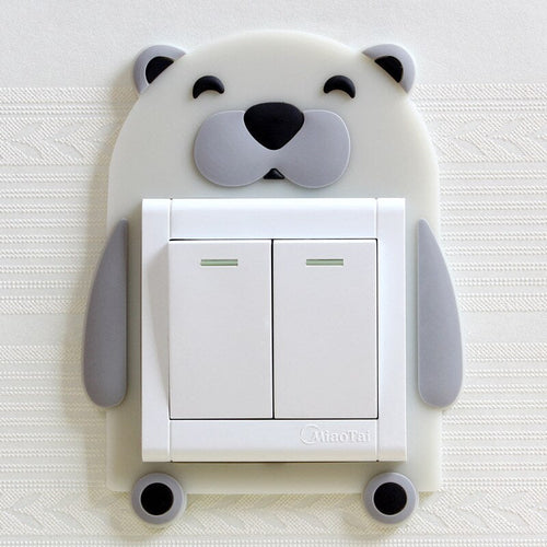 3D Luminous Cartoon Animals Switch Cover | Bowlift