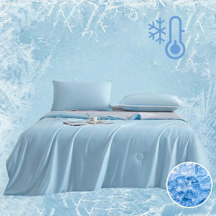 High-Quality Cooling Blanket – Smooth Air-Conditioning Comforter, Lightweight Summer Quilt with Double-Sided Cooling Fabric | Bowlift