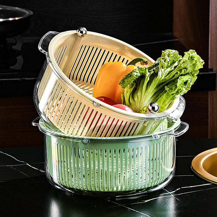 BowLift | Manual Spin Vegetable Drainer Basket