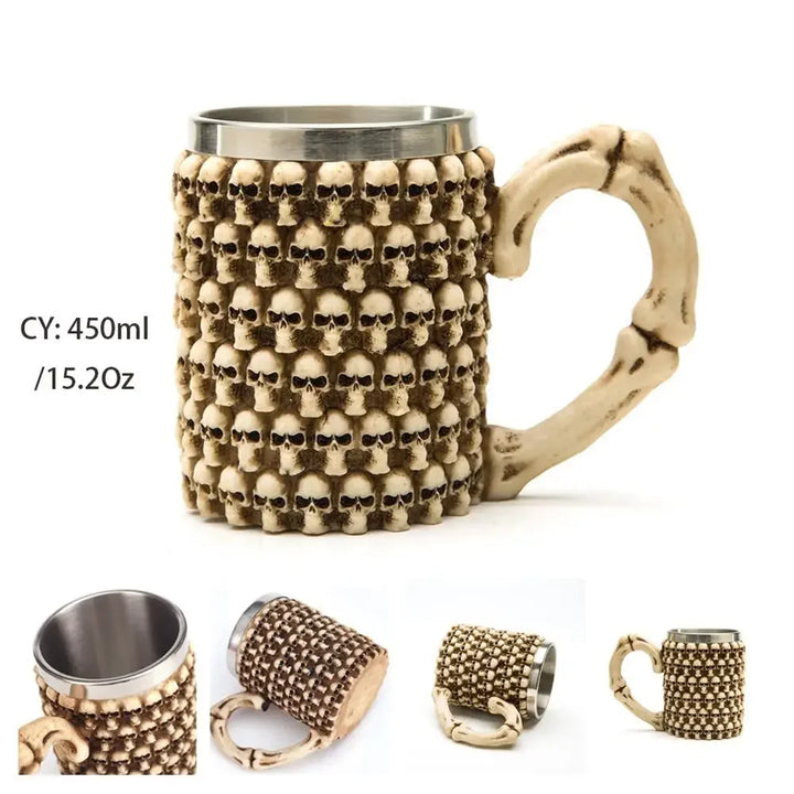 BowLift | Medieval Dragon Resin Stainless Steel Mug as Coffee Mug or Tea Mug