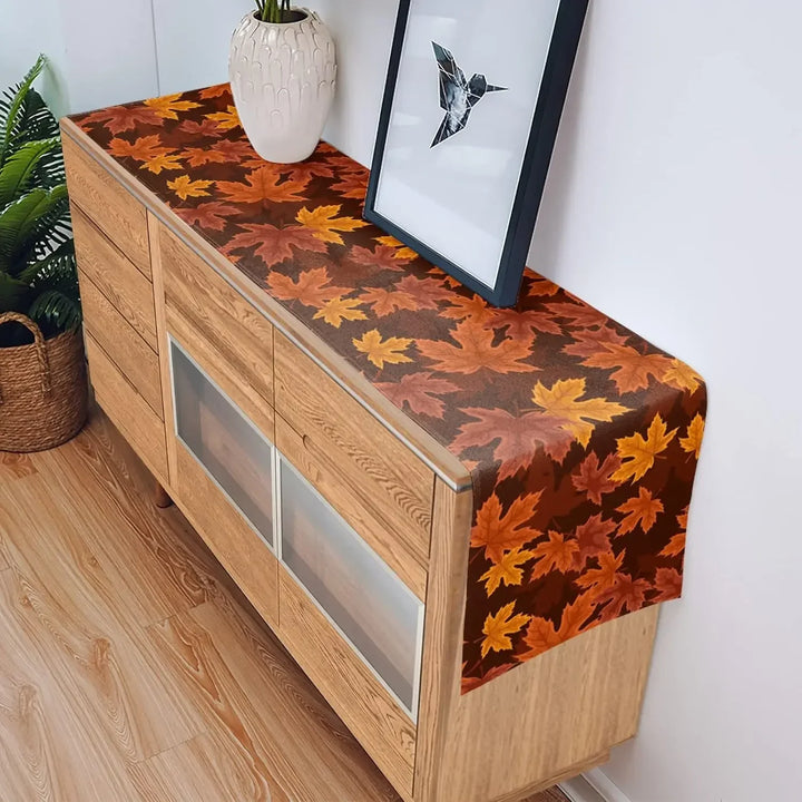 BowLift | Autumn Table Runner LinenHarvest | Pure Linen | Durable & Washable