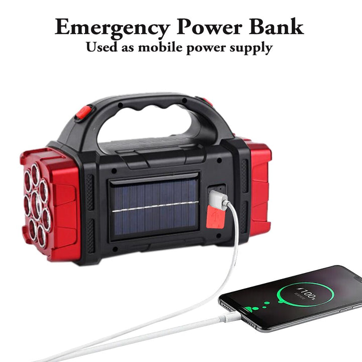 Solar Blast Powerful Power Bank LED Flashlight | Bowlift