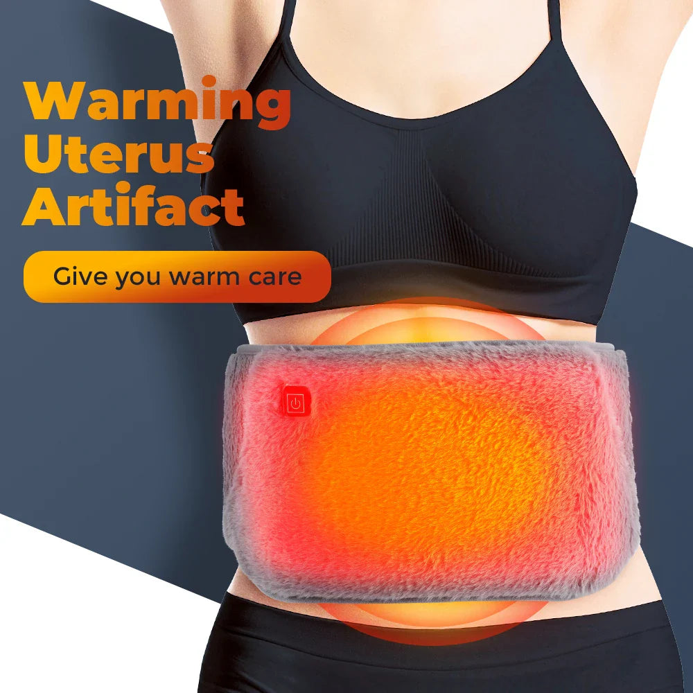 BowLift | ThermaBelt Pro | Electric Heating Belt with Graphene Technology | 3-Stage Temperature Control | Hand & Waist Warmer made of Crystal Velvet | USB Powered