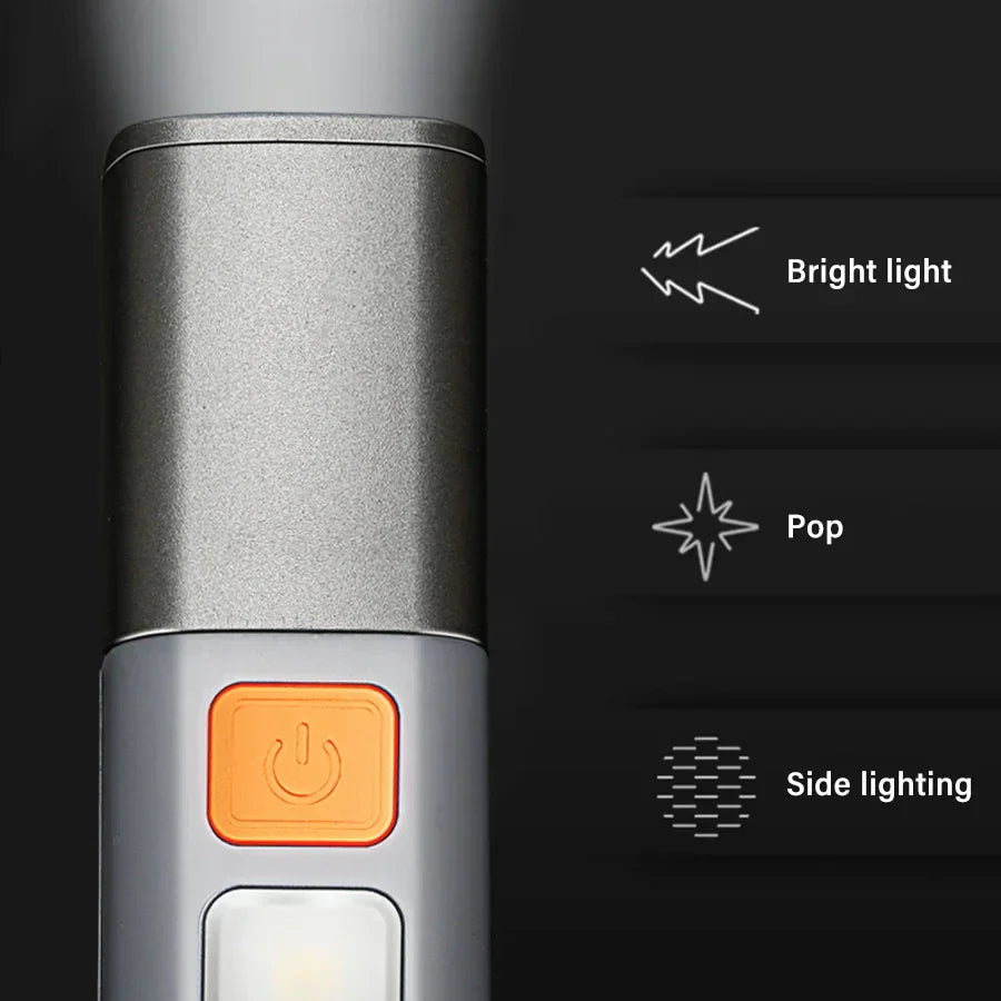 Ultra-Bright Long Shot USB Rechargeable Flashlight | Bowlift