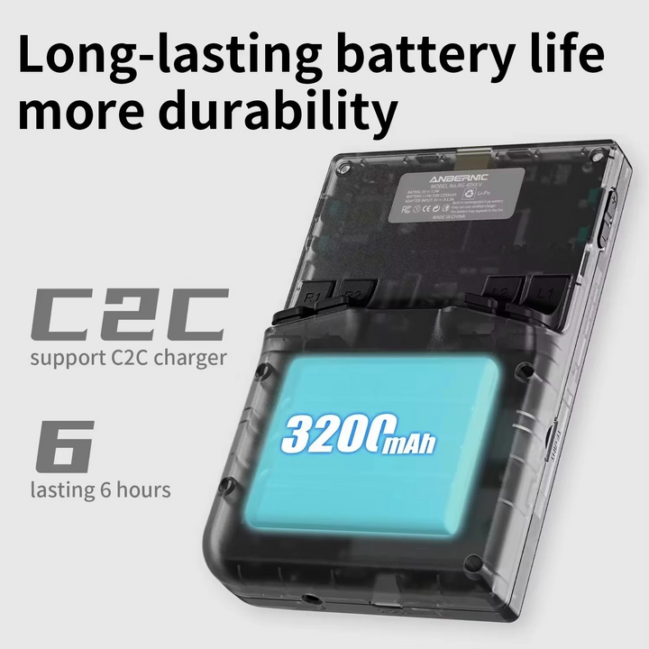 BowLift | 64-Bit Retro Handheld Game Console with 4-Inch IPS Screen, WiFi and Bluetooth