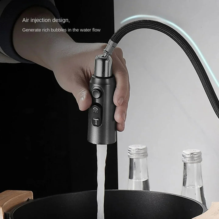 BowLift | Pull-out Kitchen Faucet with Digital Display and Swivel Spout