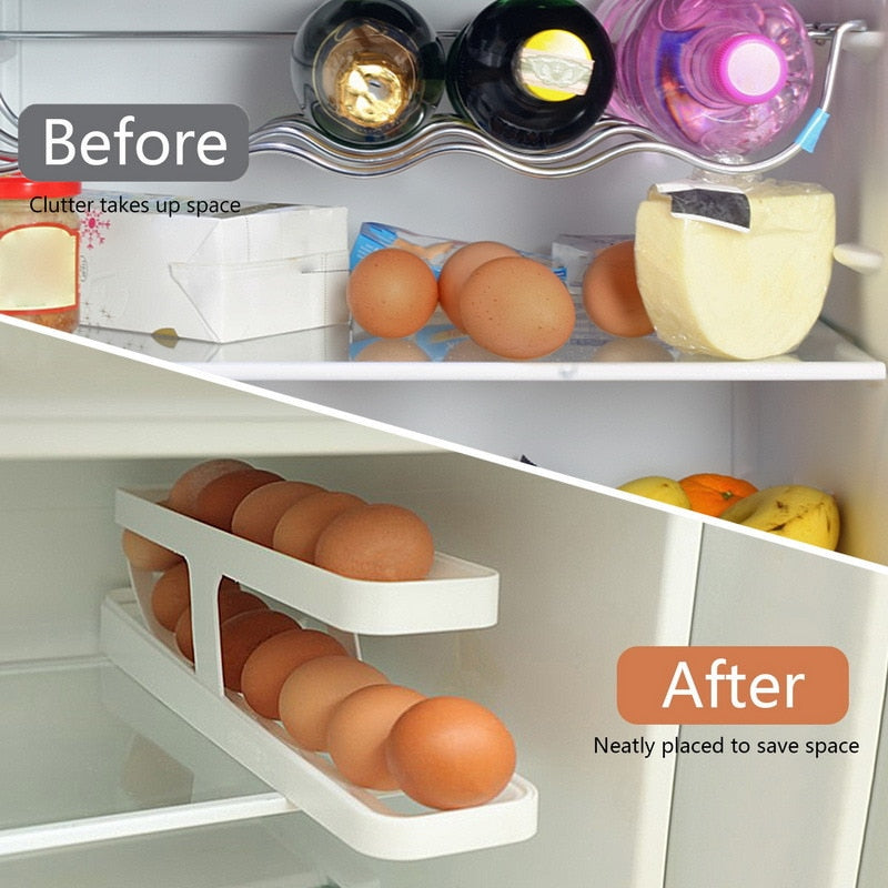 BowLift | Automatic Egg Rolling Holder Organizer Rack